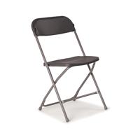Titan Straight Back Folding Chair 445x460x870mm Charcoal KF90528