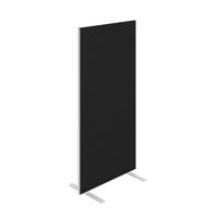Jemini Floor Standing Screen 800x25x1600mm Black KF90692