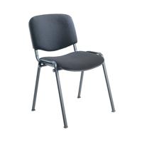 First Ultra Multipurpose Stacking Chair 532x585x805mm Charcoal KF98505