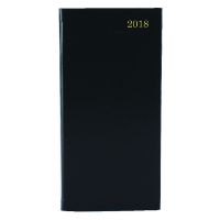 Slim Diary Week to View Appointment 2018 Landscape Black KFHBK18