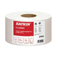 Katrin Mini Jumbo Toilet Roll 2-Ply 61mm Core Refill (Pack of 12) 2504