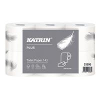 Katrin Plus 3-Ply Toilet Roll 143 Sheets (Pack of 48) 53896