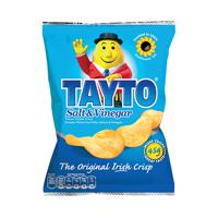 Tayto Salt and Vinegar Crisps 45g (Pack of 50) 763339