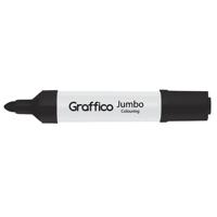 Graffico Drywipe Marker Black (Pack of 48) 3641/48