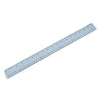 Plastic Shatter Resistant Ruler 45cm Clear 843800/1