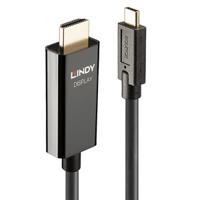 Lindy USB Type C to HDMI 4K60 Adapter Cable with HDR 5m Black 43315