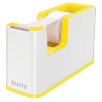 Leitz WOW Tape Dispenser Dual Colour White/Yellow 53641016