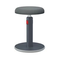 Leitz Ergo Cosy Active Sit/Stand Stool 370x370x690mm Velvet Grey 65180089