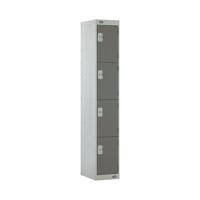Four Compartment Locker 300x450x1800mm Dark Grey Door MC00057