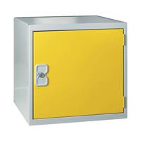 One Compartment Cube Locker 300x300x300mm Yellow Door MC00090