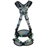 MSA V-Fit Back Chest Hip D-Ring Bayonet Safety Harness with Waistbelt