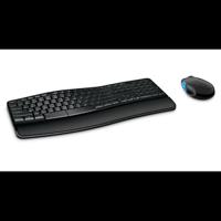 Microsoft Sculpt Comfort Desktop keyboard Mouse included RF Wireless QWERTY English Black
