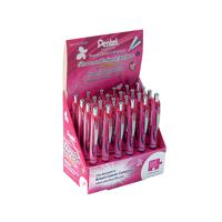 Pentel EnerGel Xm Limited Edition Breast Cancer Campaign 24 Piece Display Black BL77P/2D