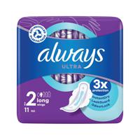 Always Ultra Long Winged Sanitary Pads Size 2 Packet x11 Pads (Pack of 12) C005789