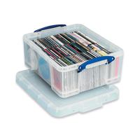 Really Useful Clear 24 Litre Plastic Suspension File Box RUP80256 