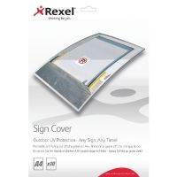 Rexel Outdoor UV A4 Sign Cover (Pack of 10) 2104248