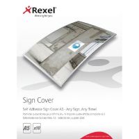 Rexel Self Adhesive A5 Sign Cover (Pack of 10) 2104250