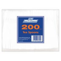 Plastic Teaspoons White (Pack of 200) 0245