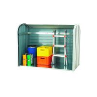 VFM Metallic Silver Outdoor Storage Locker 2-Piece Roller 328664