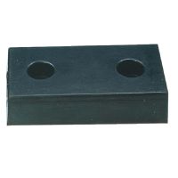 VFM Black Heavy Duty Loading Dock Bumper 2-Hole 330104