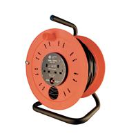 Extension Cable Open Drum Reel 50 Metre 13Amp 3 Socket 349792