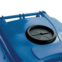 Wheelie Bin With Bottle Bank Aperture 360 Litre Blue 377867