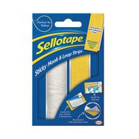 Sellotape Sticky Hook and Loop Strip 20mmx450mm 1445183