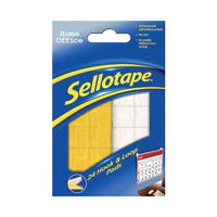 Sellotape Sticky Hook and Loop Pads 20mmx20mm (Pack of 24) SE4542