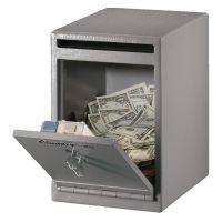 Master Lock Safe Medium Under Counter Drop Slot Safe Grey 11 Litre UC-039K