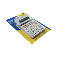 AO21001 Aurora White/Blue 8-Digit Semi-Desk Calculator DT210 