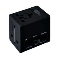 Swordfish VariPlug Universal Travel Adapter Black 40249