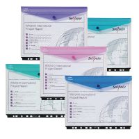 Snopake Polyfile Ring Binder Wallet A4 Landscape Electra Assorted 15694