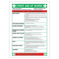 Safety Sign First Aid At Work (420 x 590mm) WC61