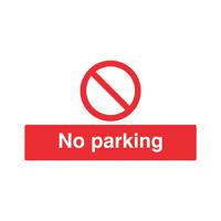 Safety Sign No Parking 300x500mm PVC ML01929R