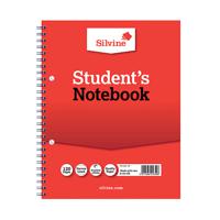 Silvine Ruled Student Notebook 229x178mm 120 Pages (Pack of 12) 139