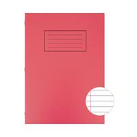 Silvine Exercise Book Ruled with Margin A4 Red (Pack of 10) EX107