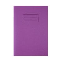 Silvine Exercise Book Tough Shell Feint Ruled With Margin A4 Purple (Pack of 25) EX140