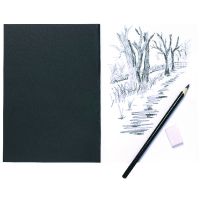 A5 Black Softback Cover Sketch Book, 40 Pages (Pack of 5)