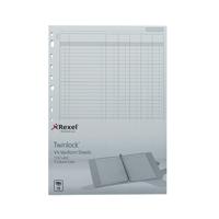 Rexel Twinlock Variform V4 5-Column Cash Refill (Pack of 75) 75931