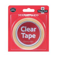 Postpak Clear Stickytape 66m (Pack of 24)
