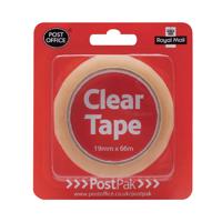 Postpak Clear Stick Tape 66m (Pack of 12)