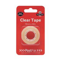 Postpak Clear Sticky Tape 33m (Pack of 12)