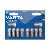 Varta Lithium Battery CR123A/CR17345 3V Cylindrical (Pack of 10) 6205301461