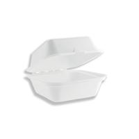 Vegware Bagasse Takeaway Boxes 6 inch White (Pack of 500) B003