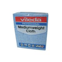 Vileda Medium Weight Cloth Blue (Pack of 10) 106399