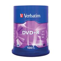 Verbatim DVD+R 16x Speed Spindle 4.7GB (Pack of 100) 43551