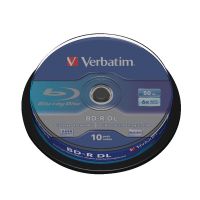 Verbatim Blu-ray BD-R 50 GB 6x Spindle (Pack of 10) 43746