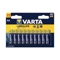 Varta Longlife AA Battery (Pack of 20) 04106101420