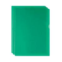 Green Cut Flush Folders (Pack of 100) WX01488