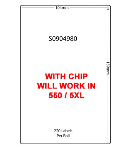 Compatible Dymo S0904980 Labels, WITH CHIP